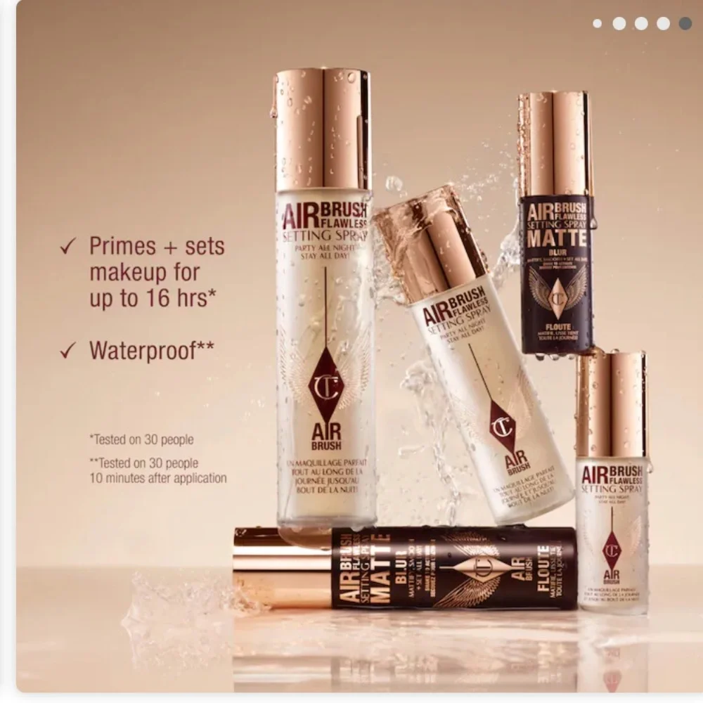 Charlotte Tilbury Airbrush Flawless Setting Spray 🎉 All Night Stay All Day